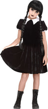 Load image into Gallery viewer, Gothic Girl Wednesday Addams Child Girls Costume NEW
