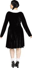 Load image into Gallery viewer, Gothic Girl Wednesday Addams ADULT Womens Costume PLUS Size NEW Black Dress
