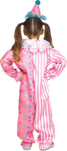 Load image into Gallery viewer, Cotton Candy Pink Clown Child Girls Toddler Costume NEW
