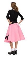 Load image into Gallery viewer, 50s Pink Poodle Skirt Child Girls Costume NEW 50s Sock Hop
