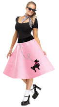 Load image into Gallery viewer, 50s Pink Poodle Skirt ADULT Womens Costume NEW 50s Sock Hop
