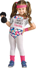 Load image into Gallery viewer, Lil Fit Miss Exercise 80s CHILD Girls Toddler Costume NEW Workout Aerobics
