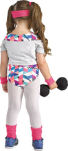 Load image into Gallery viewer, Lil Fit Miss Exercise 80s CHILD Girls Toddler Costume NEW Workout Aerobics
