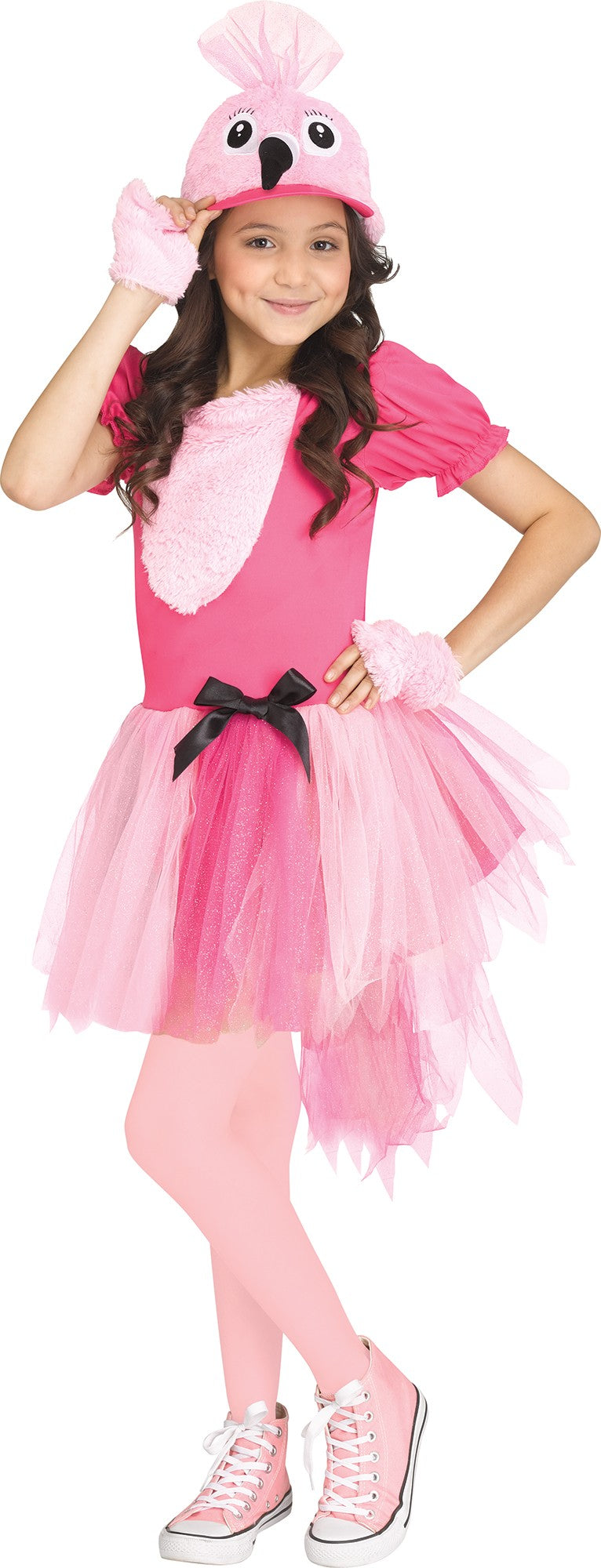 Flamingo Fancy Pink Dress Child Girls Costume NEW