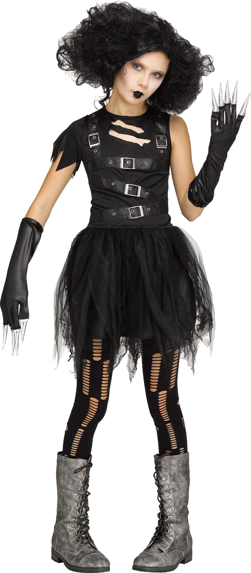 Cut Up Girl Edward Scissorhands CHILD Girls Costume NEW Dress