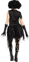 Load image into Gallery viewer, Cut Up Girl ADULT Womens Costume Dress Gloves Tights NEW Edward Scissorhands
