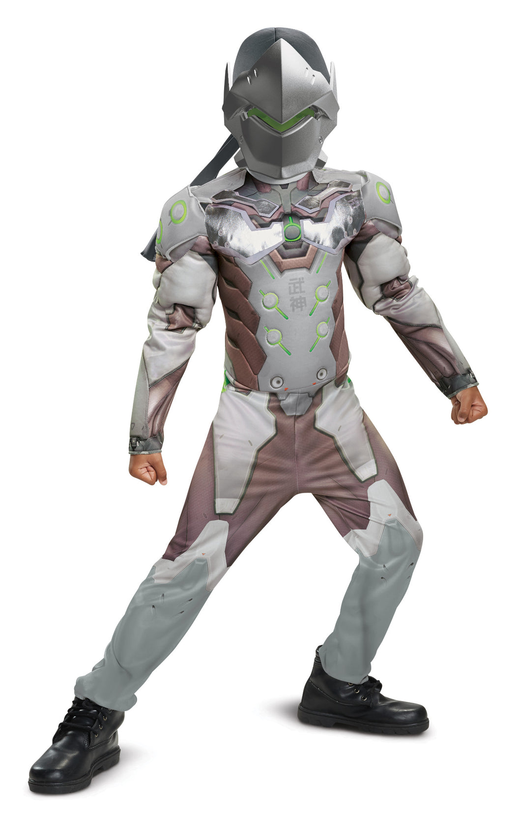 Classic Muscle Genji CHILD Boys Costume Size S Small 4-6 NEW Overwatch