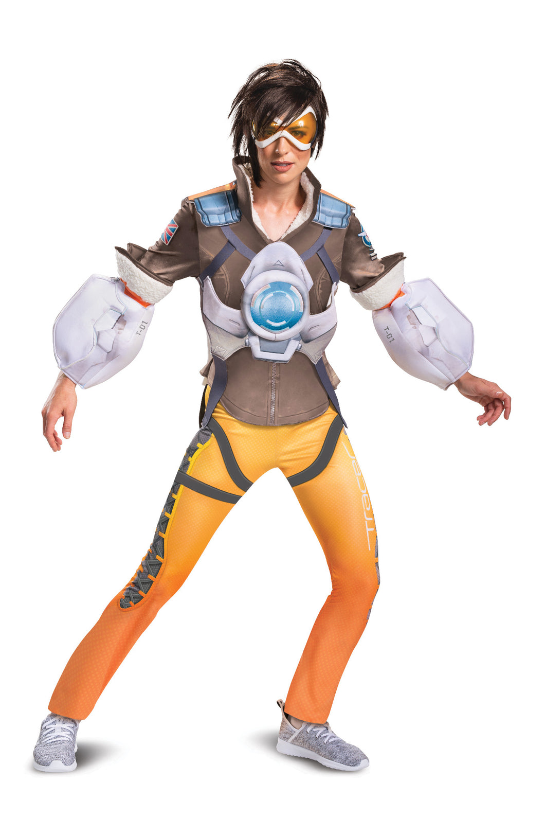 Deluxe Tracer Teen Girls Juniors Costume Size 7-9 NEW Overwatch