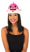 Load image into Gallery viewer, Pink Mommy Shark Hat w/ Sound Costume Accessory NEW Baby Shark Pink Fong
