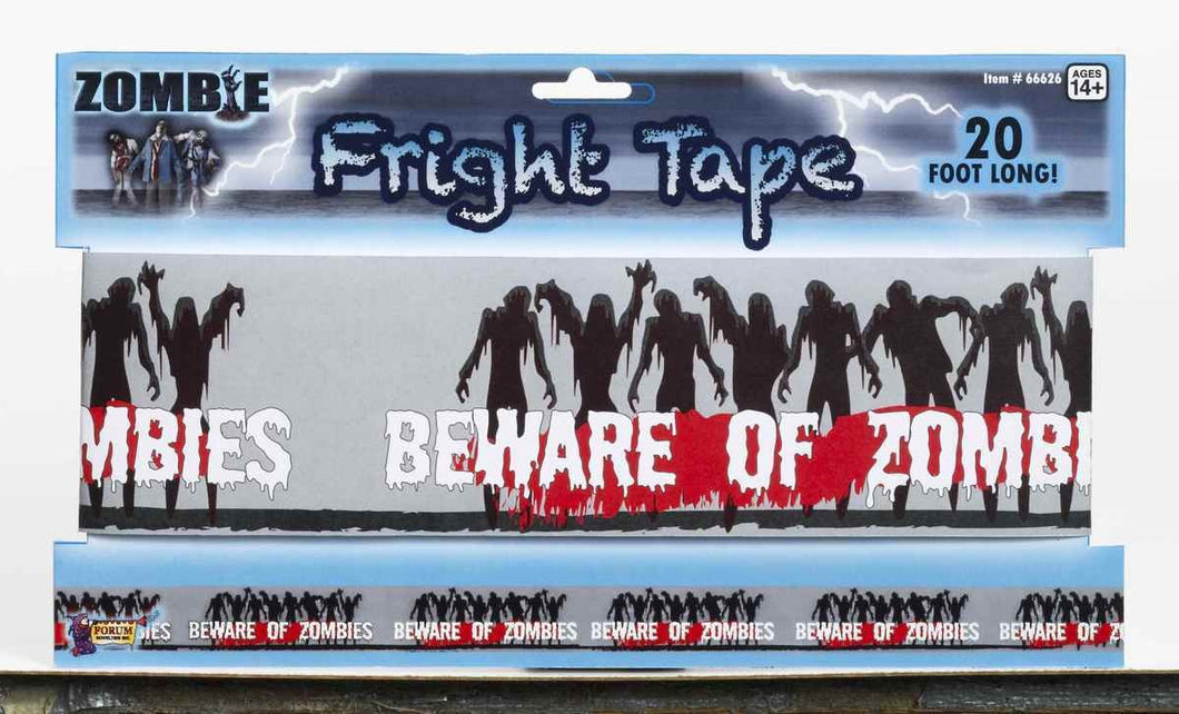 Beware of Zombies Zombie Warning Fright Tape Halloween Decoration Decor NEW