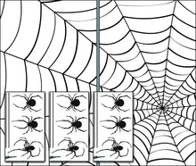 Load image into Gallery viewer, Make a Scene Spiders and Webs Wowindow Window Poster Halloween Decoration NEW
