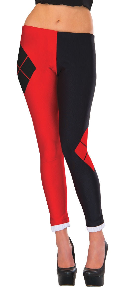 Harley Quinn Leggings Adult Costume Accessory NEW Womens One Size