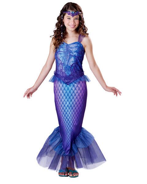 Purple Mysterious Mermaid Girls Child Costume NEW