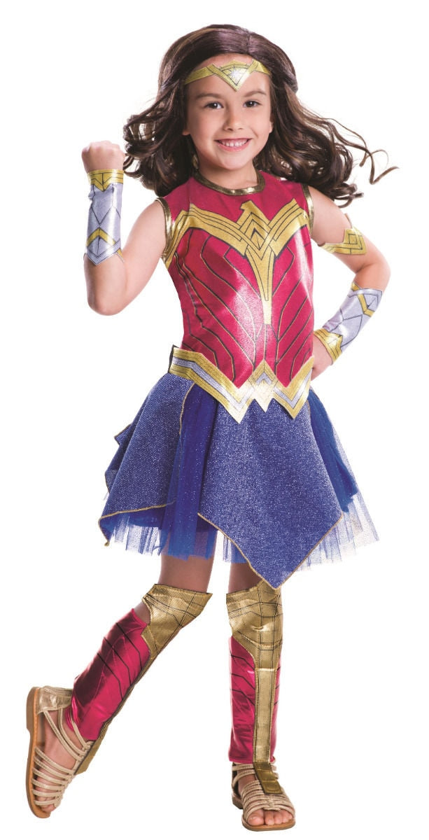 Deluxe Wonder Woman Girls CHILD Costume Batman v Superman NEW Wonderwoman