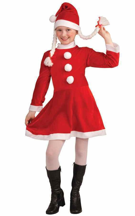 Little Miss Santas Helper Mrs. Claus CHILD Costume Size M Medium NEW Christmas