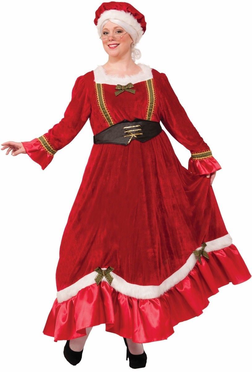 Mrs. Santa Claus Christmas Adult Womens Costume NEW Plus Size