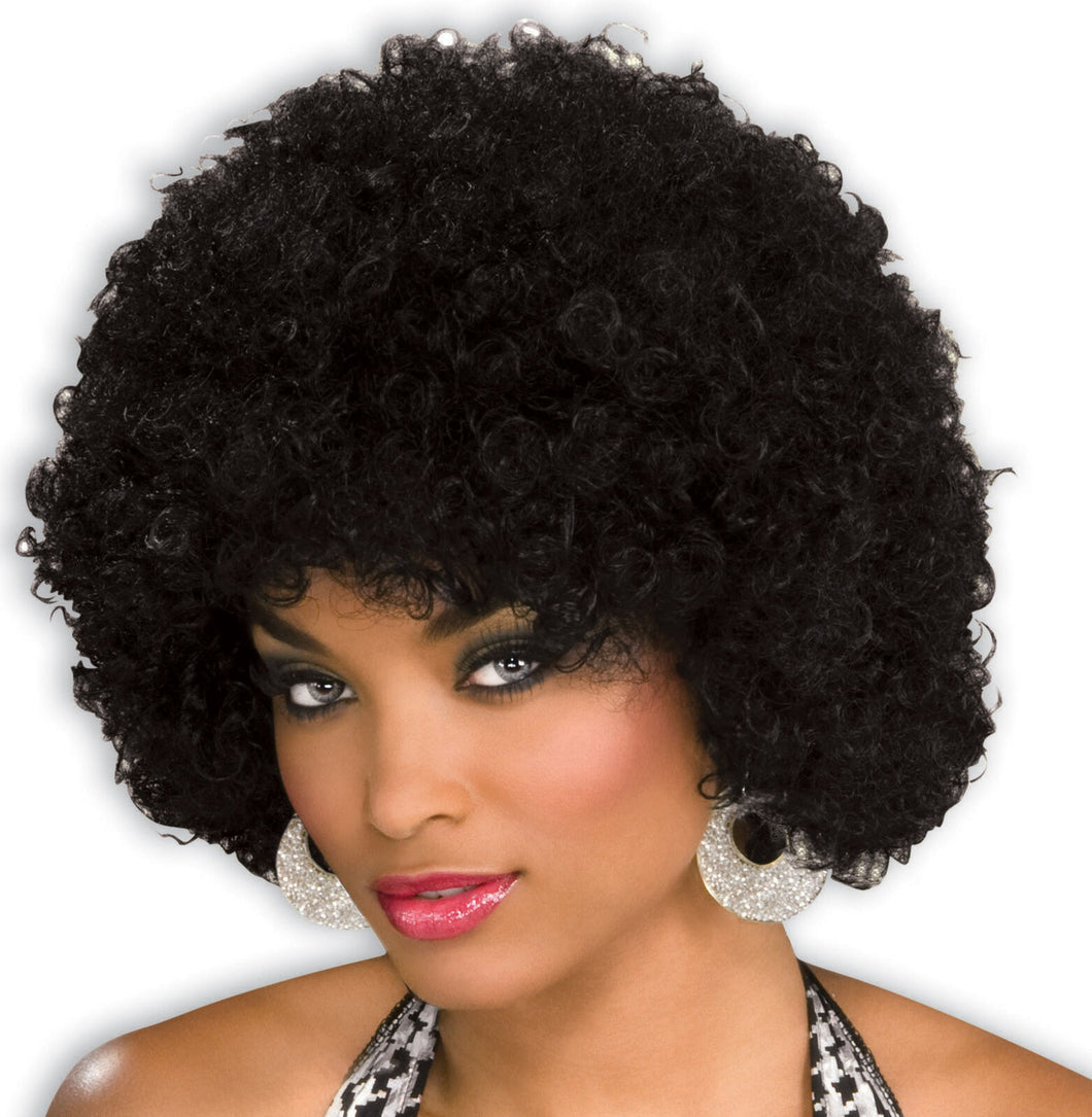 Black Afro Wig Adult Costume Accessory NEW 70S 60S Mens Womens