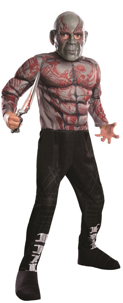 Deluxe Muscle Drax the Destroyer CHILD Costume NEW Guardians of the Galaxy