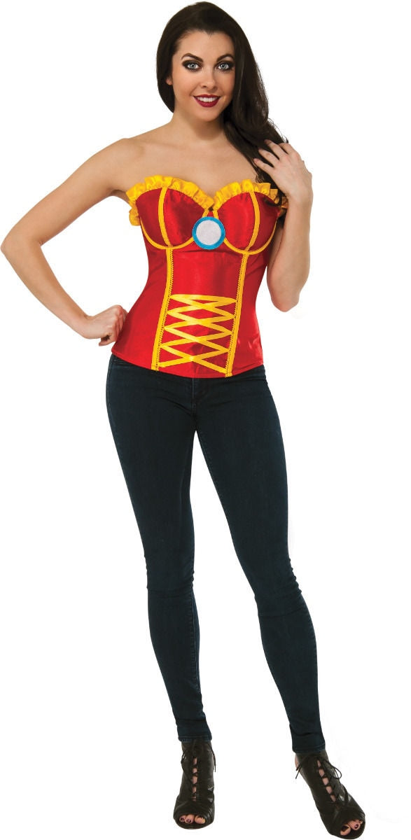 Iron Man Rescue Adult Corset Top Costume Accessory NEW Marvel