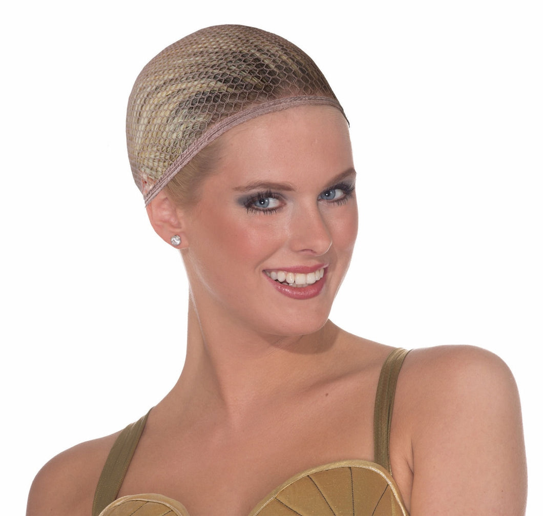 Light Brown Mesh Wig Cap Adult Costume Accessory NEW