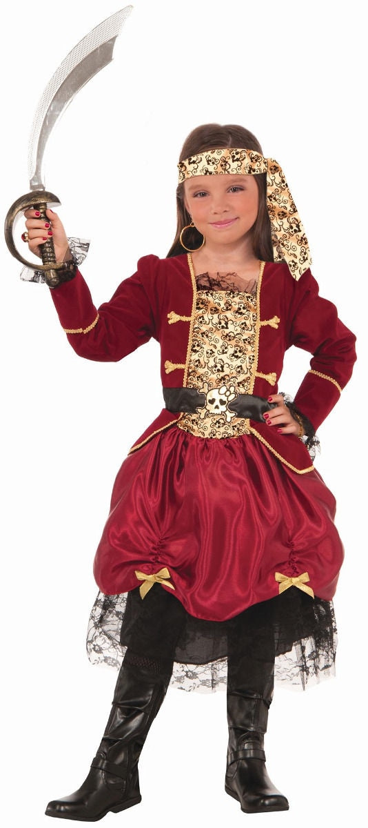 Girl Pirateer Girls Child Pirate Costume NEW