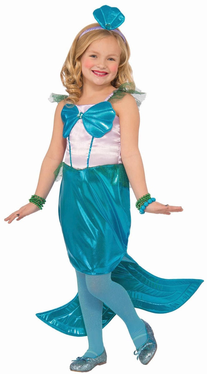 Aquaria the Mermaid Blue Purple Dress Child Girls Costume NEW