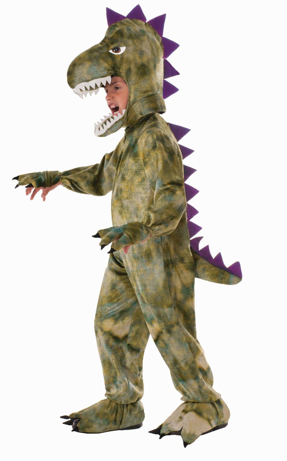 Green Dinosaur T Rex Child Costume NEW