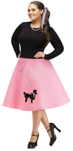 Load image into Gallery viewer, 150s Pink Poodle Skirt ADULT Womens Plus Size Costume NEW 50s Sock Hop
