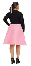 Load image into Gallery viewer, 150s Pink Poodle Skirt ADULT Womens Plus Size Costume NEW 50s Sock Hop
