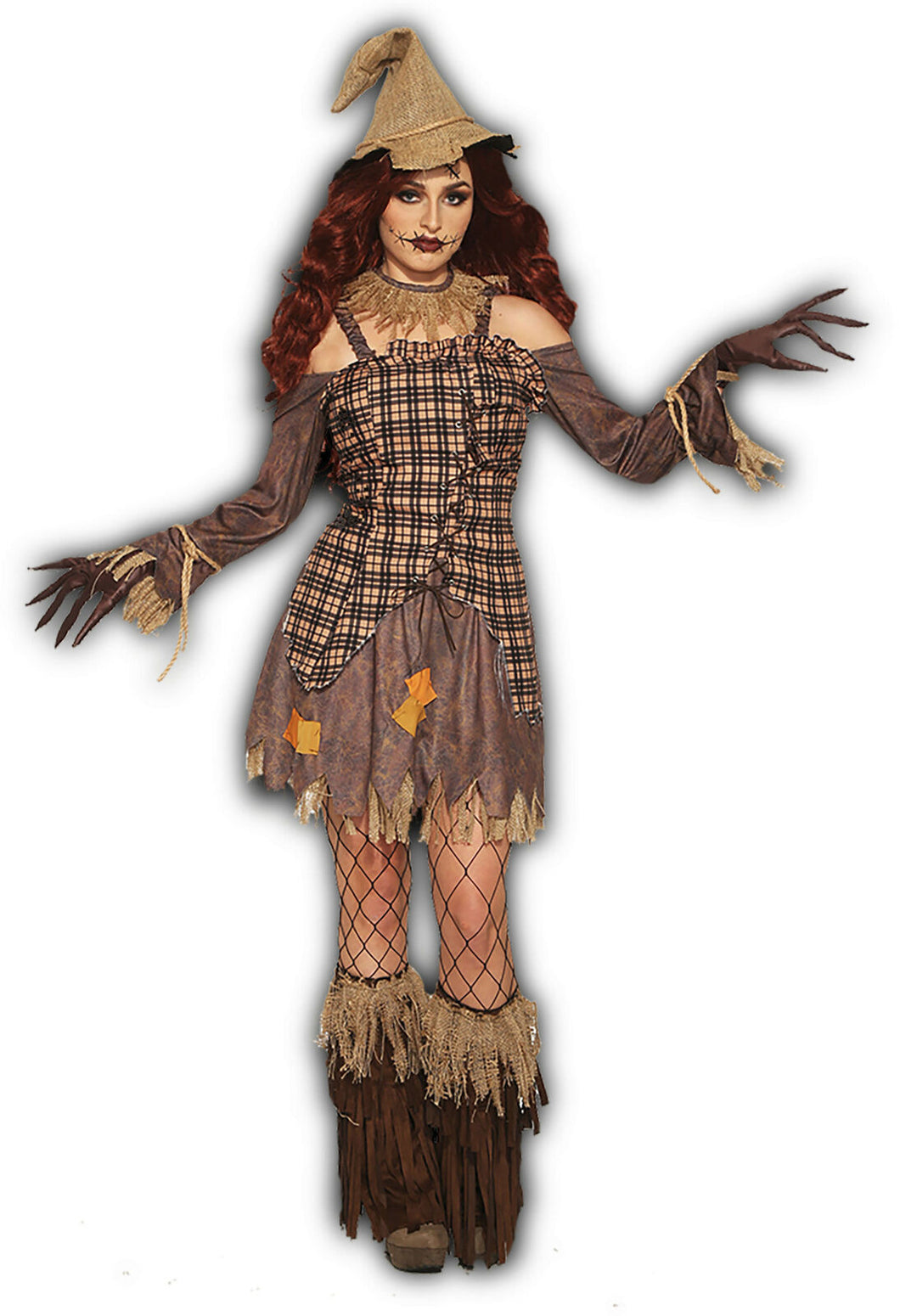 Harvest Scarecrow Adult Womens Female Dress Costume Standard Size NEW