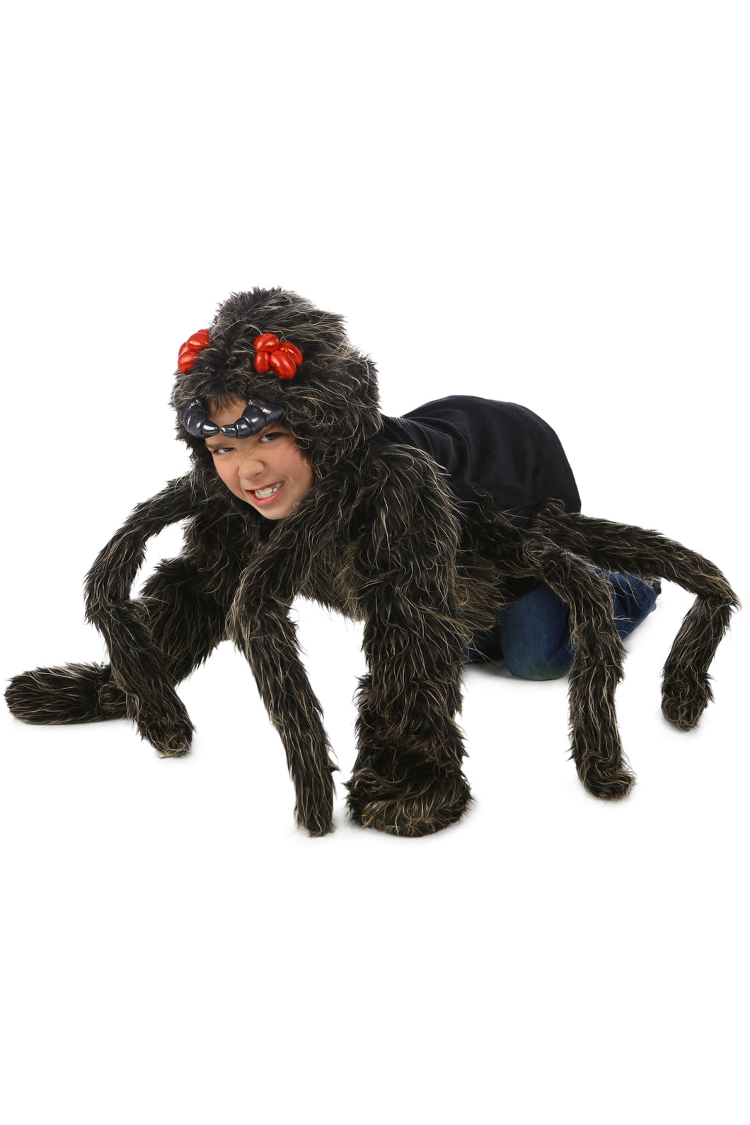 Deluxe Premium Tarantula Spider Hoodie Boys Child Costume NEW