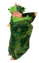 Load image into Gallery viewer, Deluxe Darling Green Dragon Swaddle Wings Baby Child Costume Size 0-3 Months NEW
