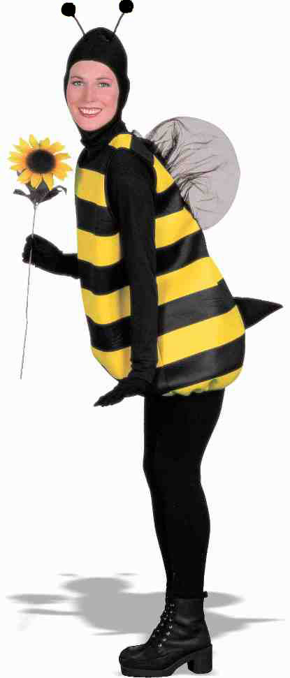 Bumblebee Bee Adult Mens Womens Costume Standard Size NEW Black Yellow