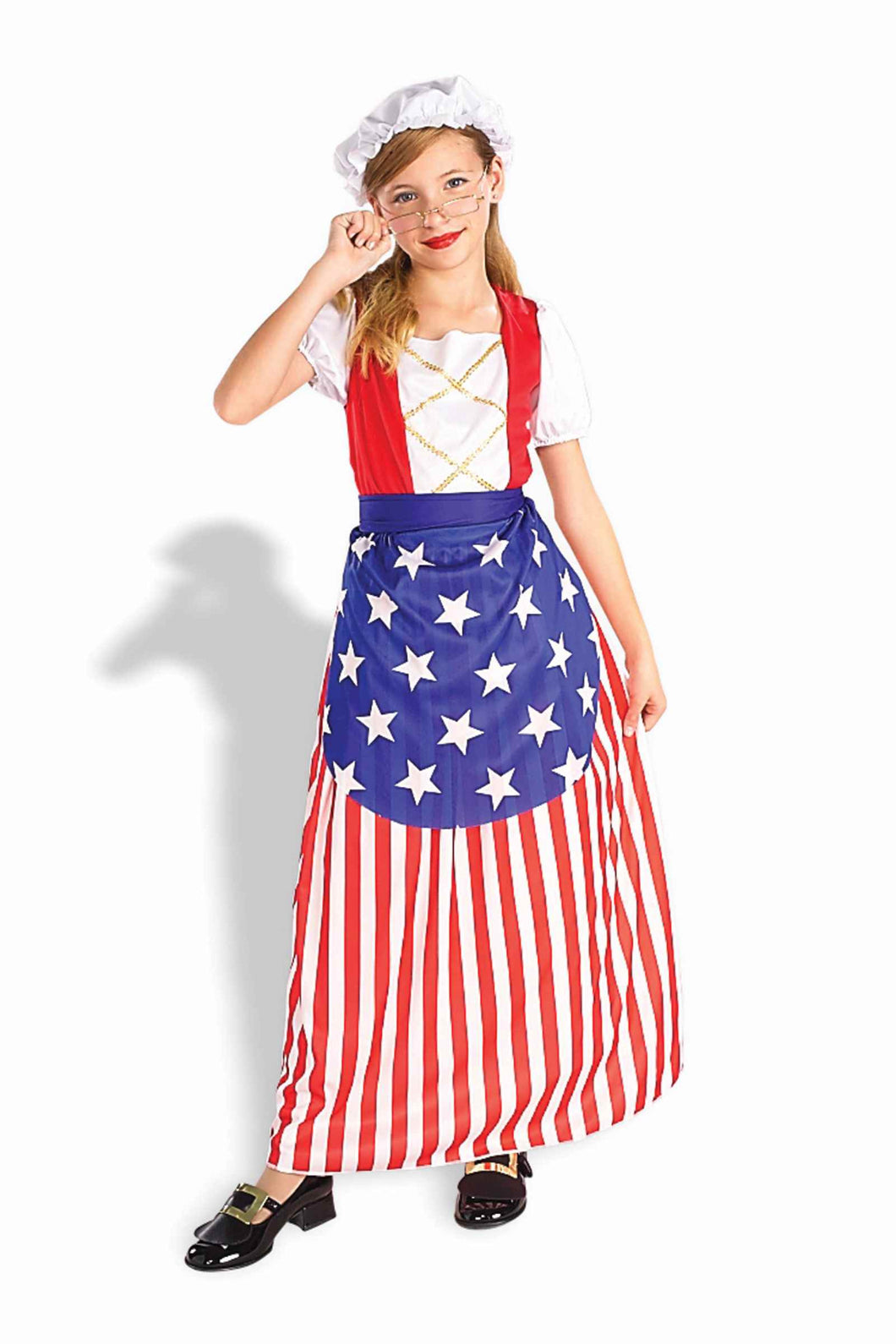 Betsy Ross Child Costume Size Large 12-14 NEW Patriotic