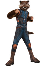 Load image into Gallery viewer, Deluxe Muscle Rocket Raccoon CHILD Costume NEW Guardians of the Galaxy 2
