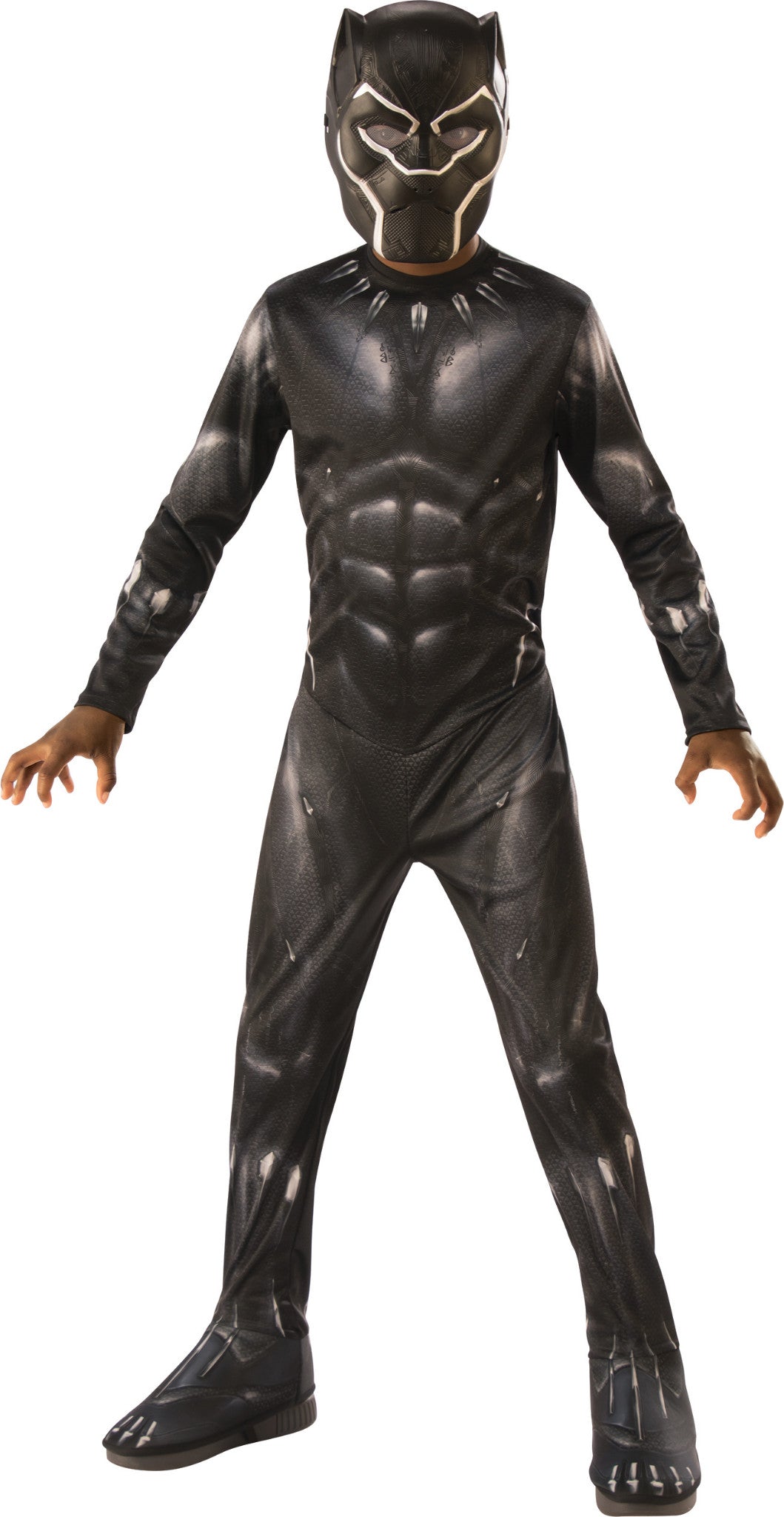 Black Panther Child Boys Costume Size L Large 12-14 NEW