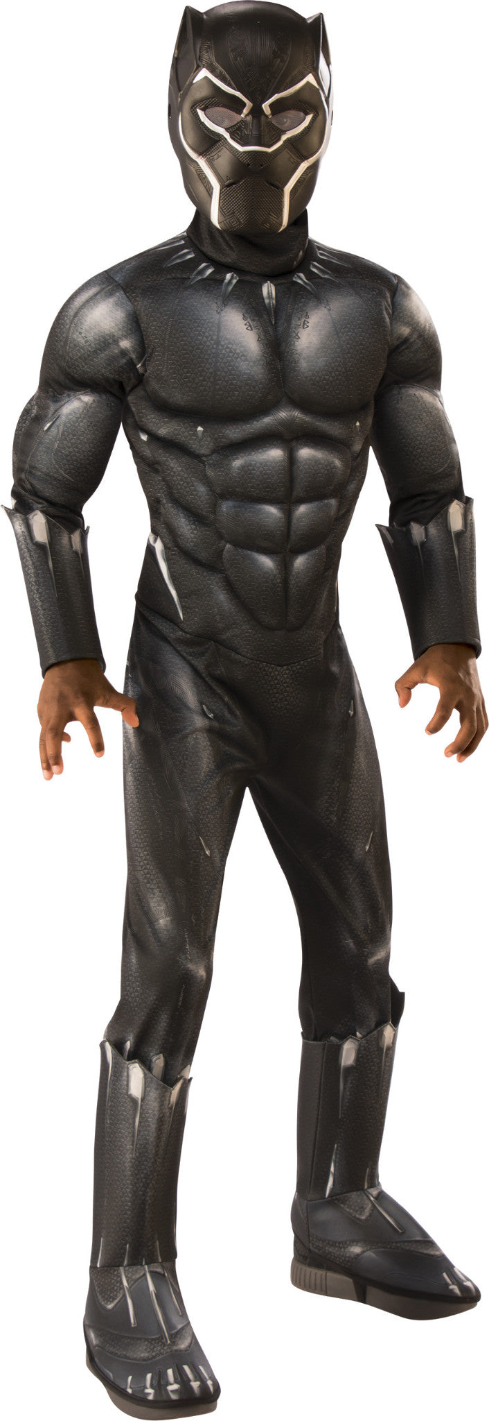 Deluxe Muscle Black Panther Child Costume NEW