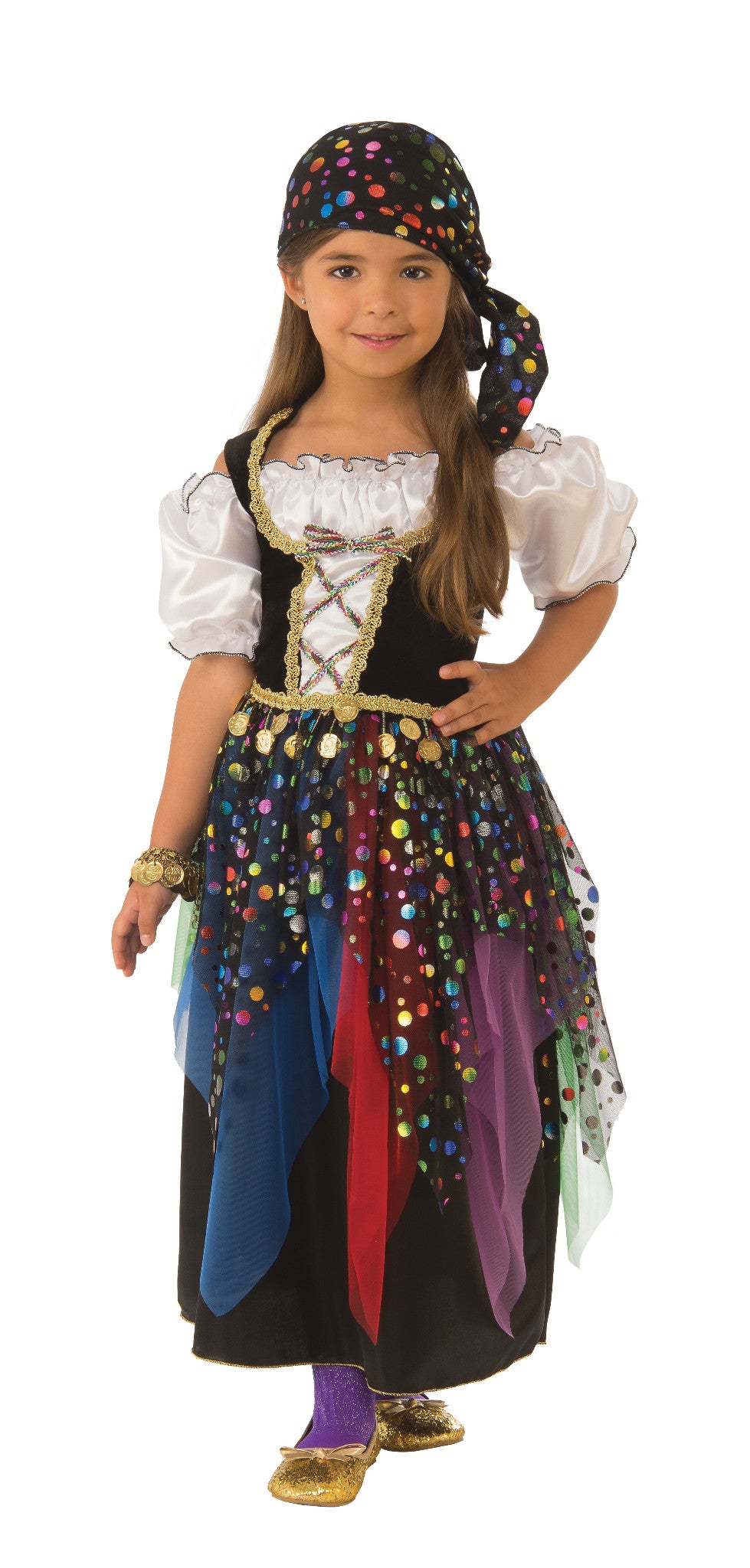 Gypsy Child Girls Costume NEW Fortune Teller