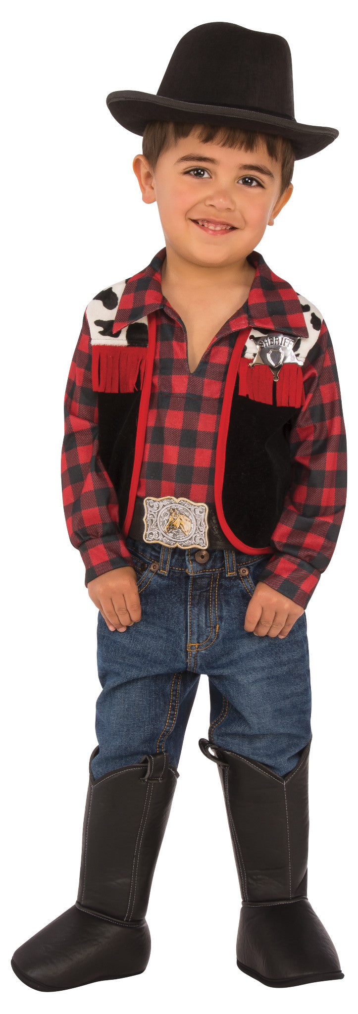 Cowboy Red Black CHILD Boys Costume NEW Western