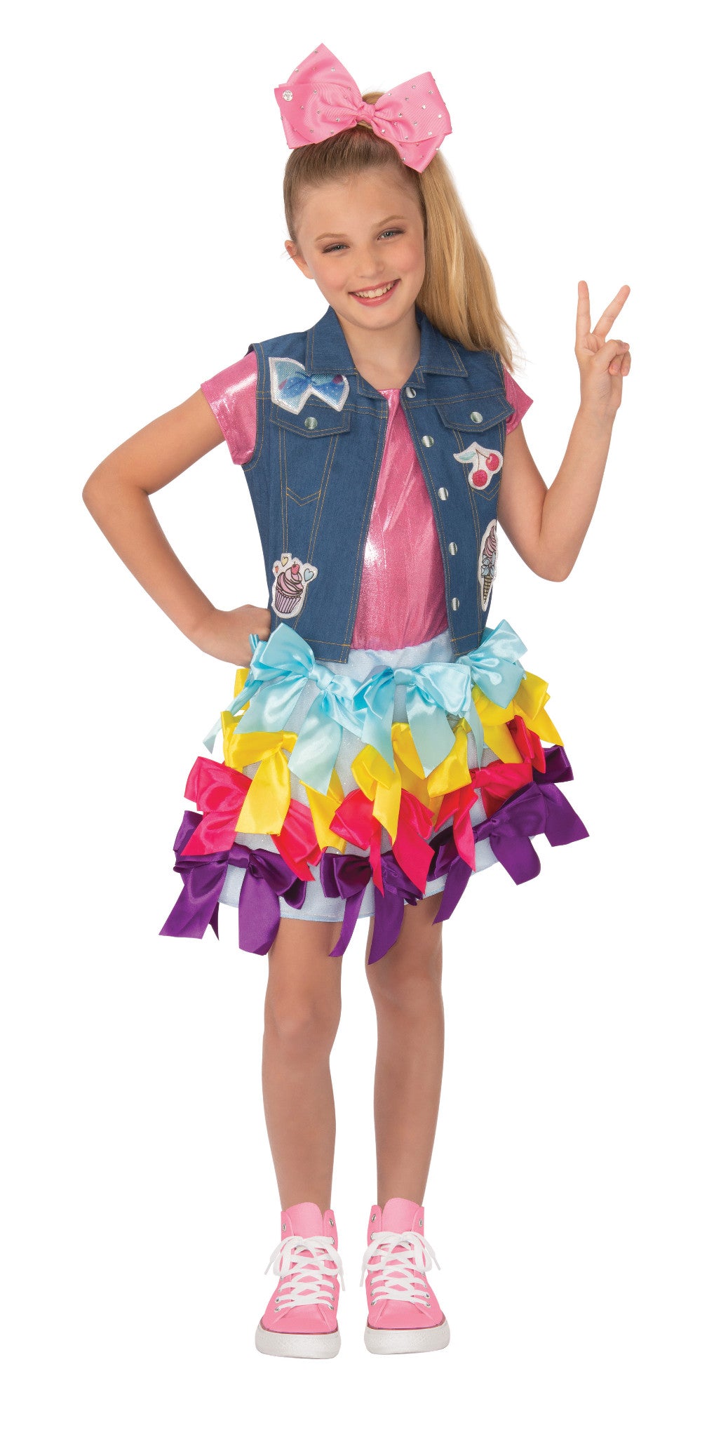 Jojo Siwa Bow Dress CHILD Girls Costume NEW