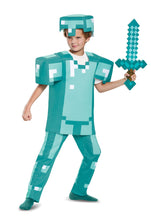 Load image into Gallery viewer, Deluxe Minecraft Armor Child Costume NEW
