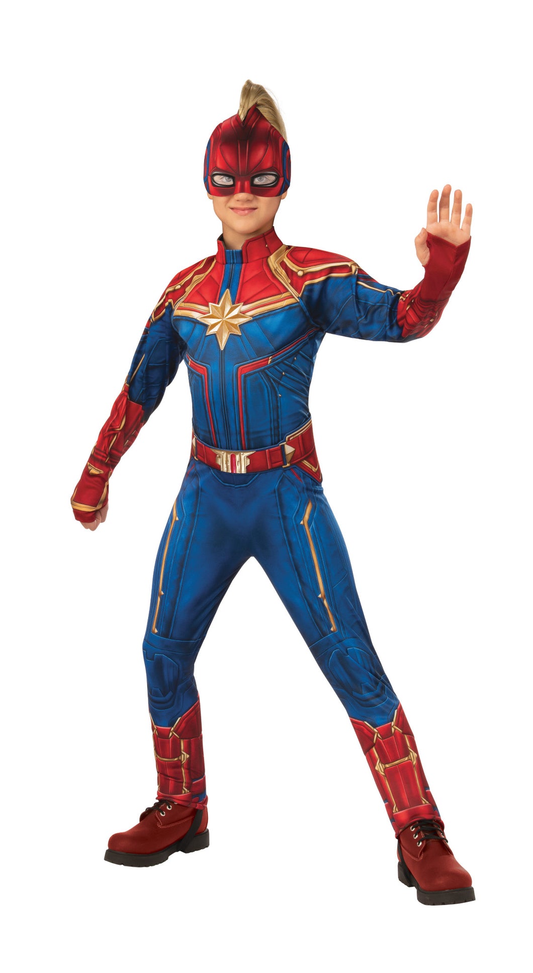 Deluxe Captain Marvel Child Girls Costume NEW