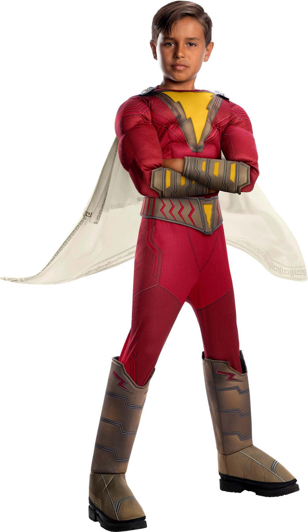 Deluxe Muscle Shazam Child Boys Costume NEW