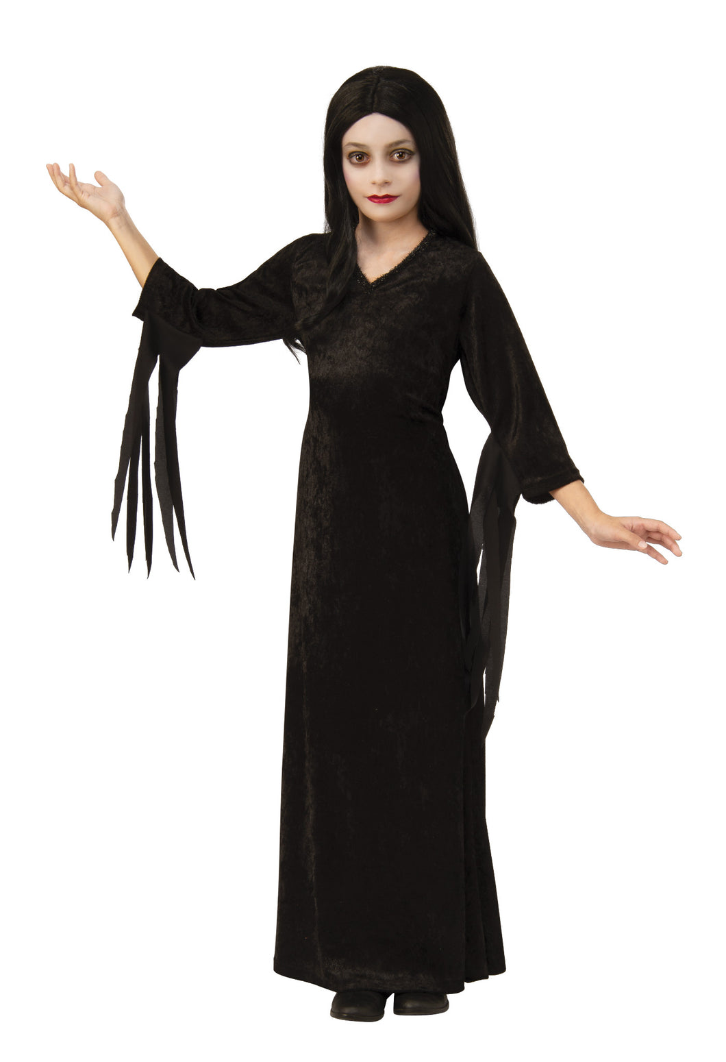 Morticia Child Girls Costume NEW The Addams Family Movie