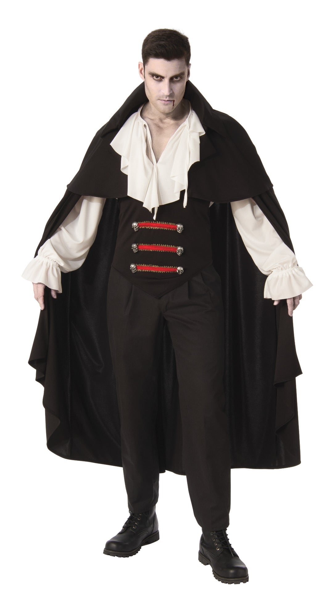 Elegant Vampire Adult Mens Costume NEW Cape Shirt