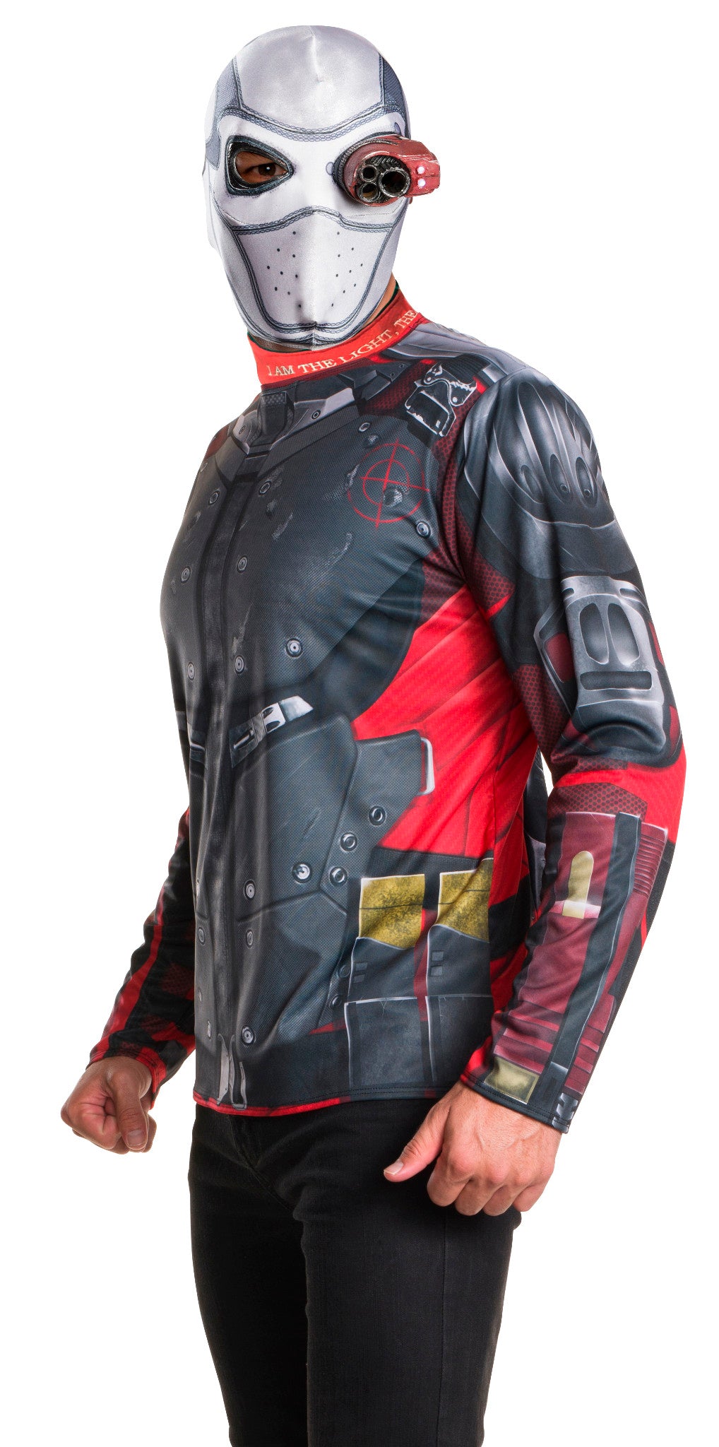 Deadshot Adult Mens Costume Kit NEW Suicide Squad Shirt Mask