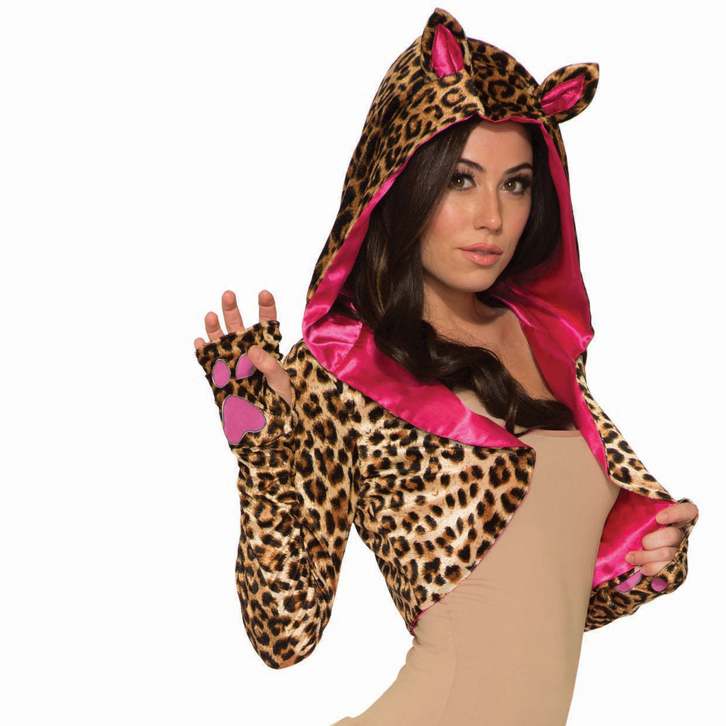 Leopard Shrug Womens Adult Costume Accessory Standard Size NEW