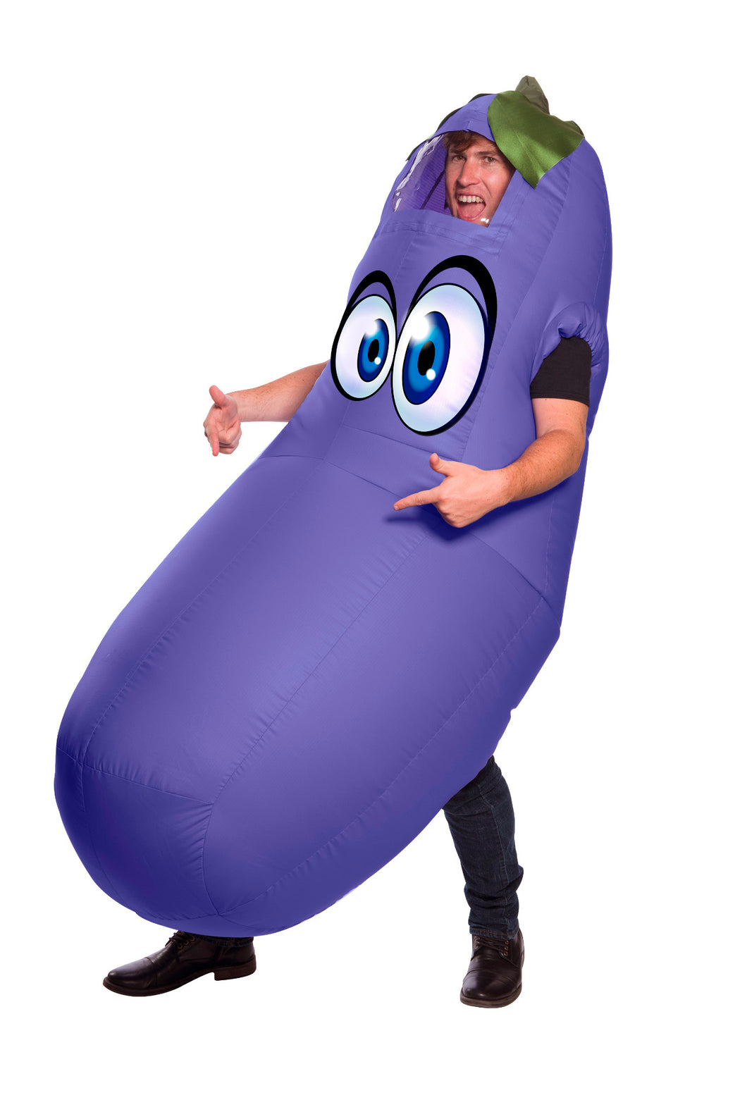 Eggplant Emoji Adult Mens Inflatable Costume One Size NEW