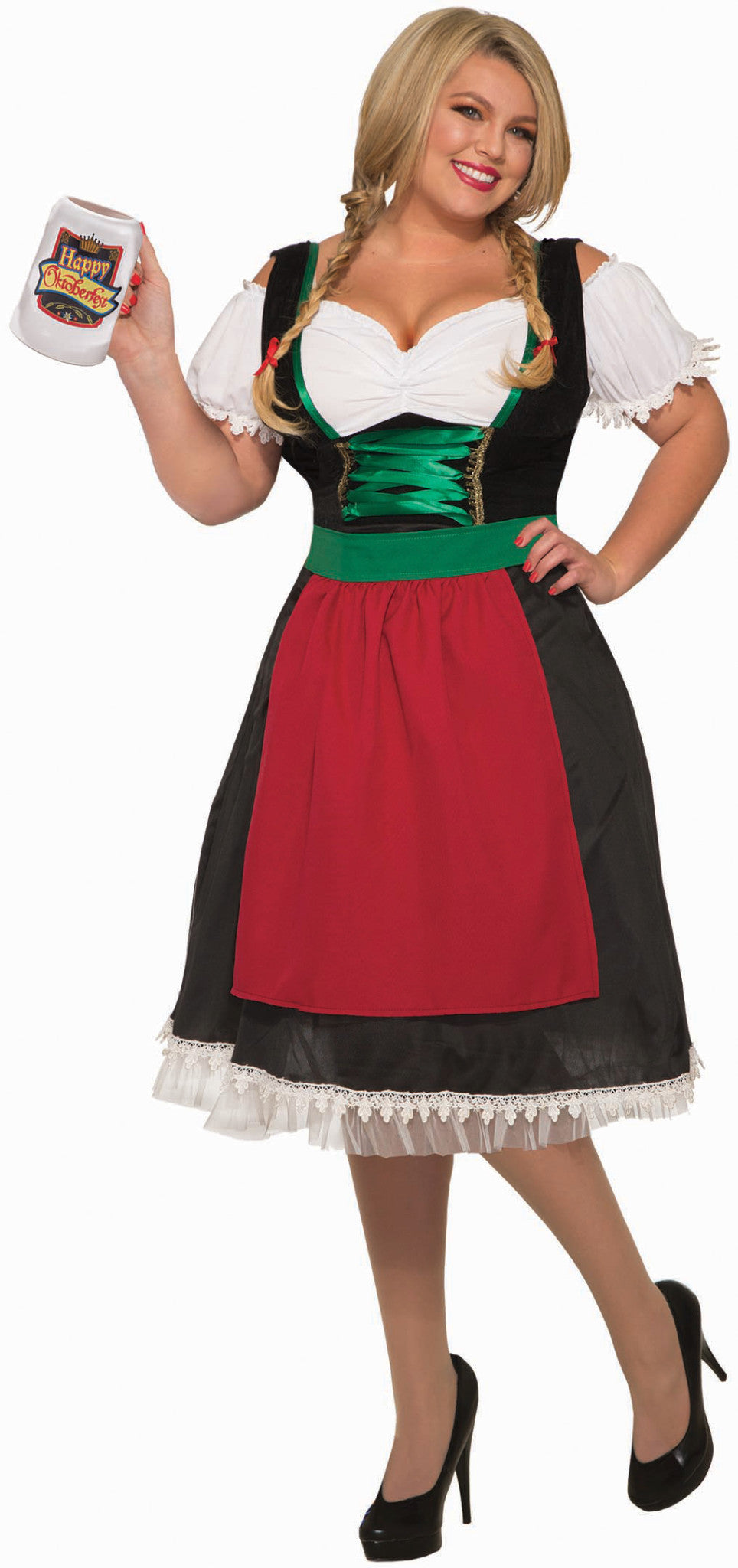 Fraulein Oktoberfest German Beer Wench Adult Womens Costume Plus Size NEW