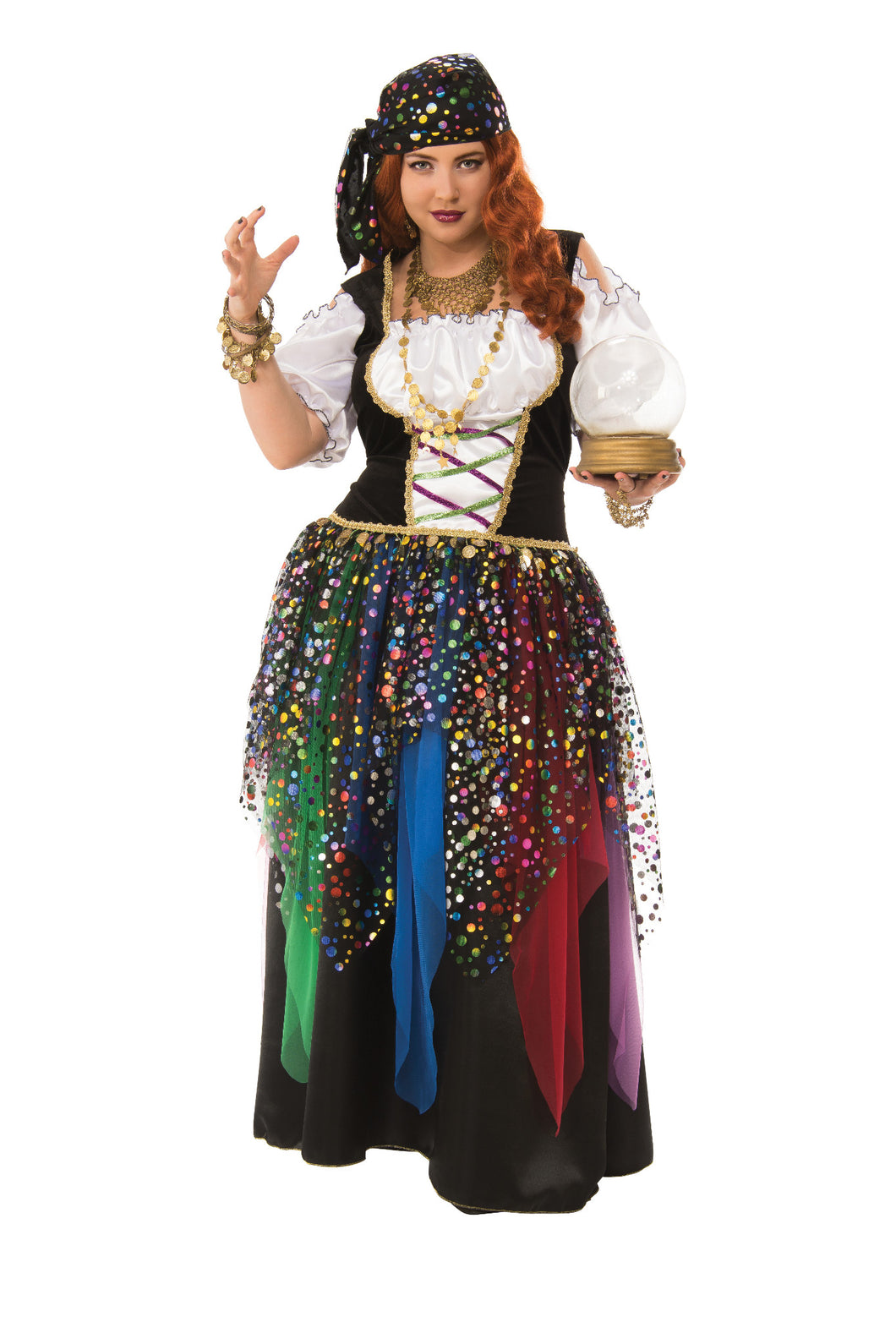 Gypsy Fortune Teller Adult Womens Costume Plus Size NEW